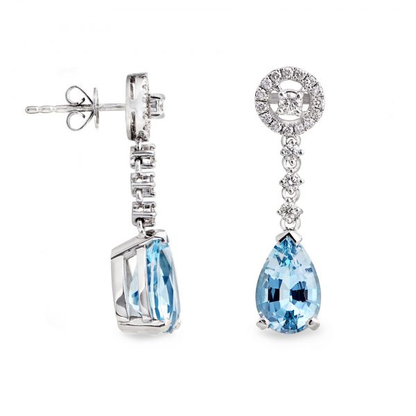 Aqua-earrings