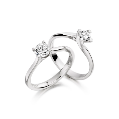 Brilliant cut diamond rings