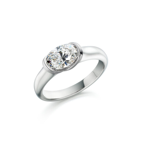 Opal diamond ring