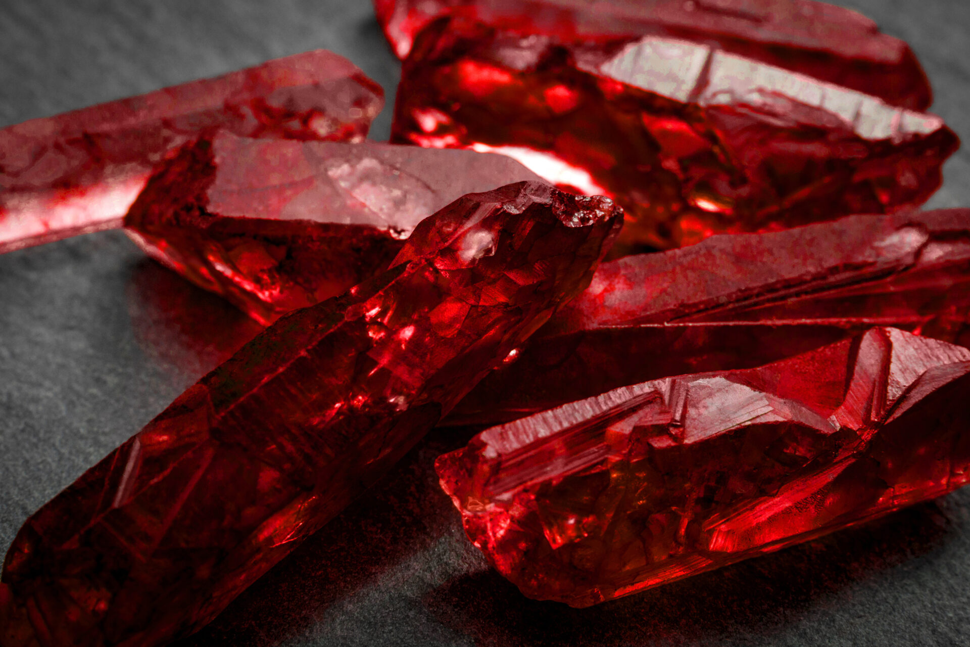 Rubies And Raw Crystal Gems